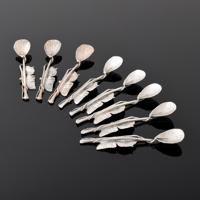 Claude Lalanne Lolas Sterling Silver Demitasse Spoons, Set of 8 - Sold for $100,000 on 02-08-2020 (Lot 116).jpg